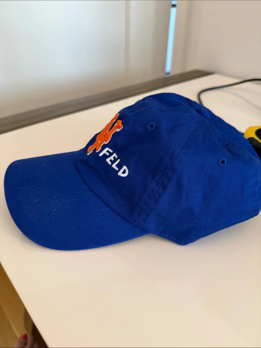 Seinfeld Royal Blue Dad Hat NY Hamsa Club Mets